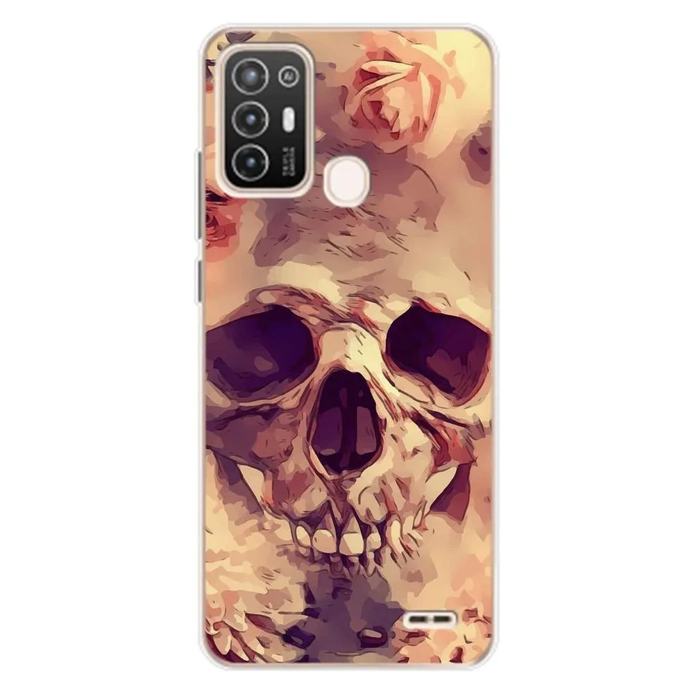 König Design Hülle Handy Schutz für ZTE Blade A52 Case Cover Tasche Bumper Etuis Backcover (ZTE Blade A52)