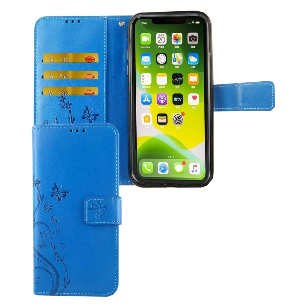 König Design Hülle Handy Schutz für Apple iPhone 11 Case Cover Tasche Wallet Etui Handyhülle (Apple iPhone 11)