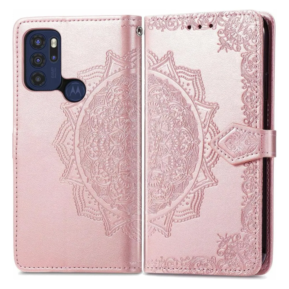 König Design Hülle Handy Schutz für Motorola Moto G60S Case Flip Cover Tasche Etuis Schwarz (Motorola Moto G60S)