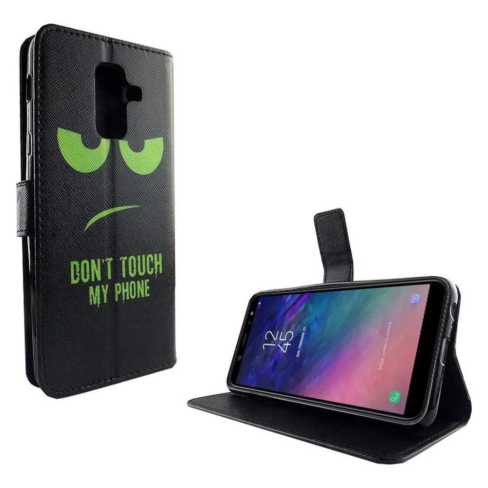 König Design Hülle Handy Schutz für Samsung Galaxy A6 Plus (2018) Case Cover Tasche Wallet (Samsung Galaxy A6 (2018))