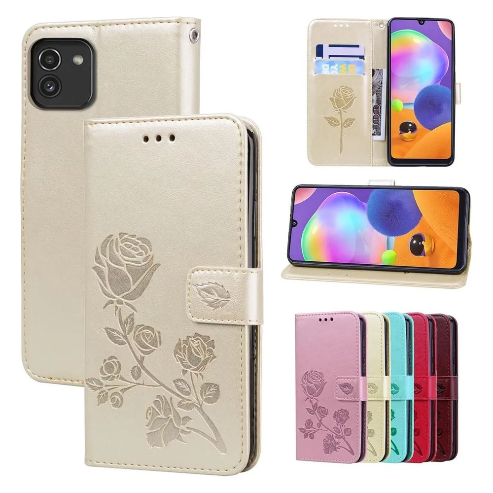 König Design Hülle Handy Schutz für Samsung Galaxy A03 Case Cover Tasche Etuis Bumper Wallet (Samsung Galaxy A03)