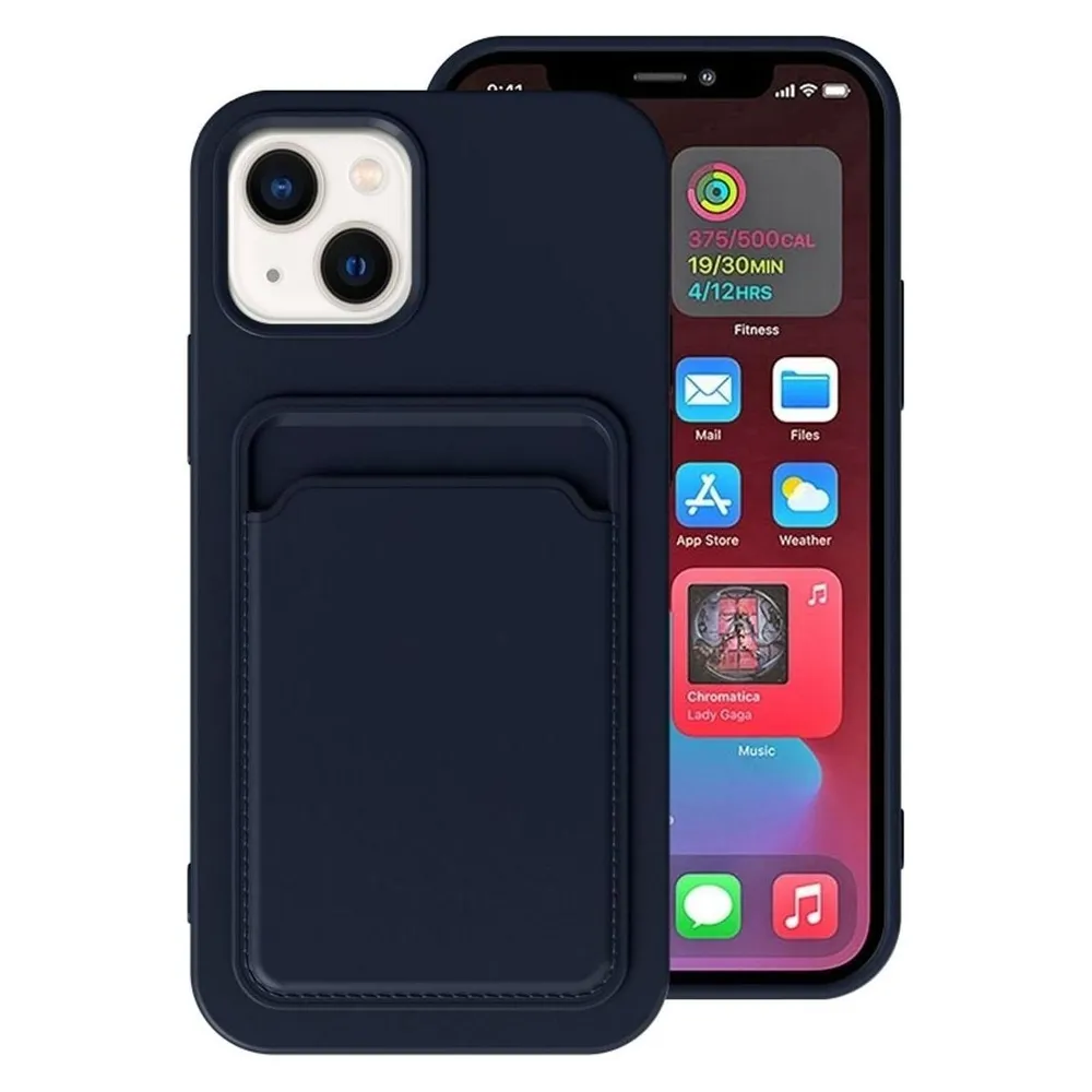 König Design Hülle Handy Schutz für Apple iPhone 14 Serie Case Cover Bumper Kartenfach Etuis (Apple iPhone 14)