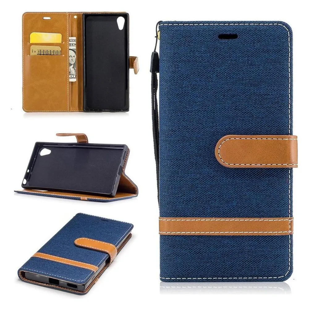 König Design Hülle Handy Schutz für Sony Xperia XA1 Case Cover Tasche Wallet Etui Handyhülle (Sony Xperia XA1)