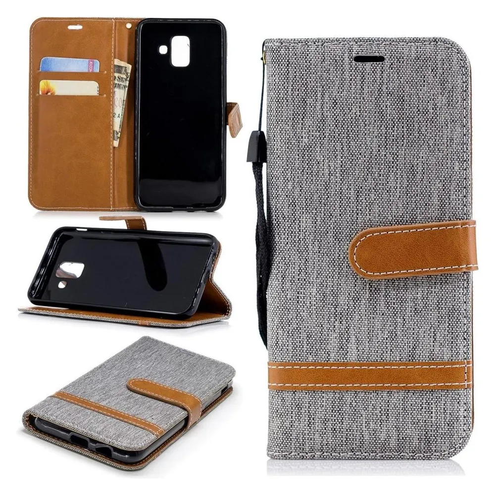 König Design Hülle Handy Schutz für Samsung Galaxy A6 (2018) Case Cover Tasche Wallet Etui (Samsung Galaxy A6 (2018))