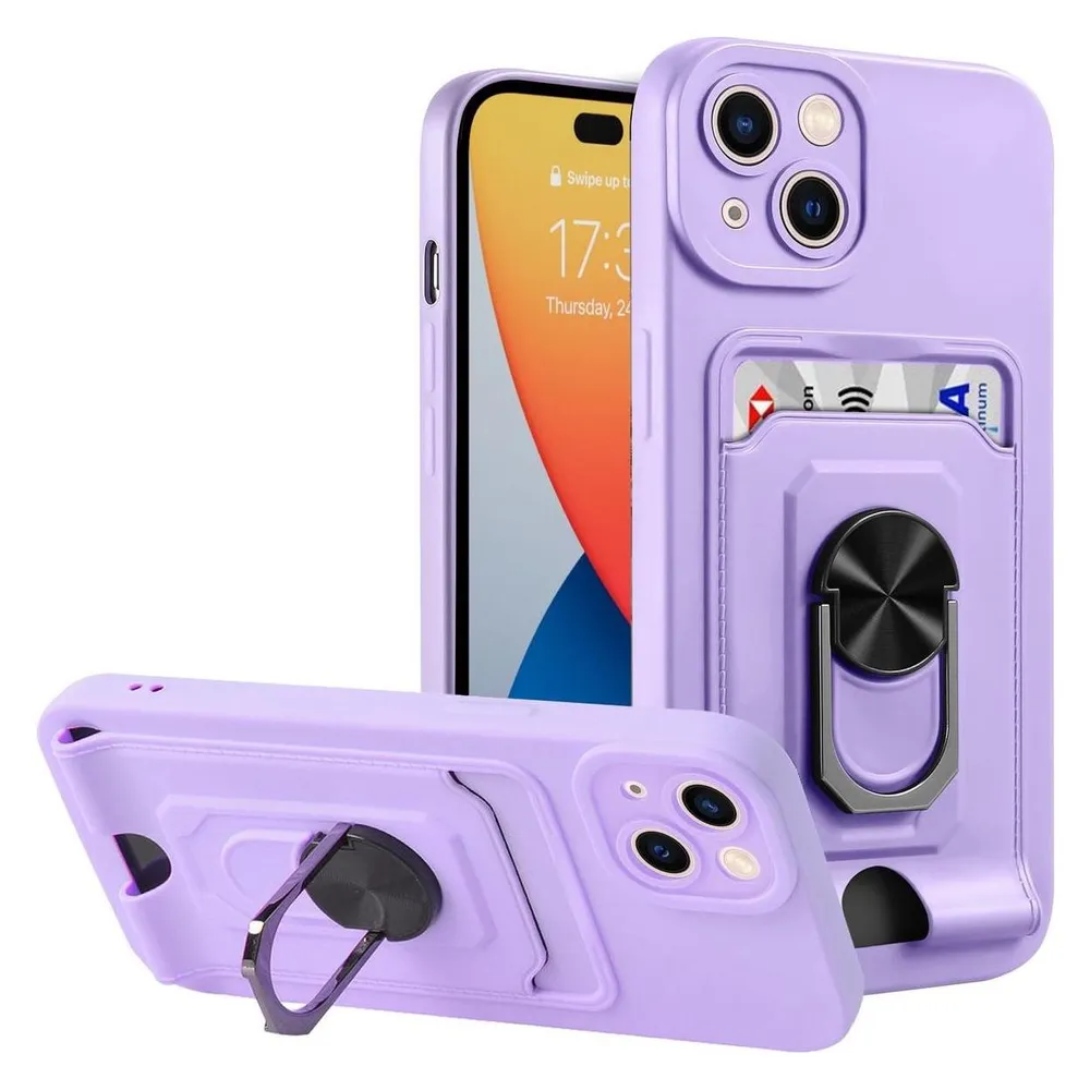 König Design Hülle Handy Schutz für Apple iPhone 14 Serie Case Cover Tasche Etuis Kartenfach (Apple iPhone 14 Pro)
