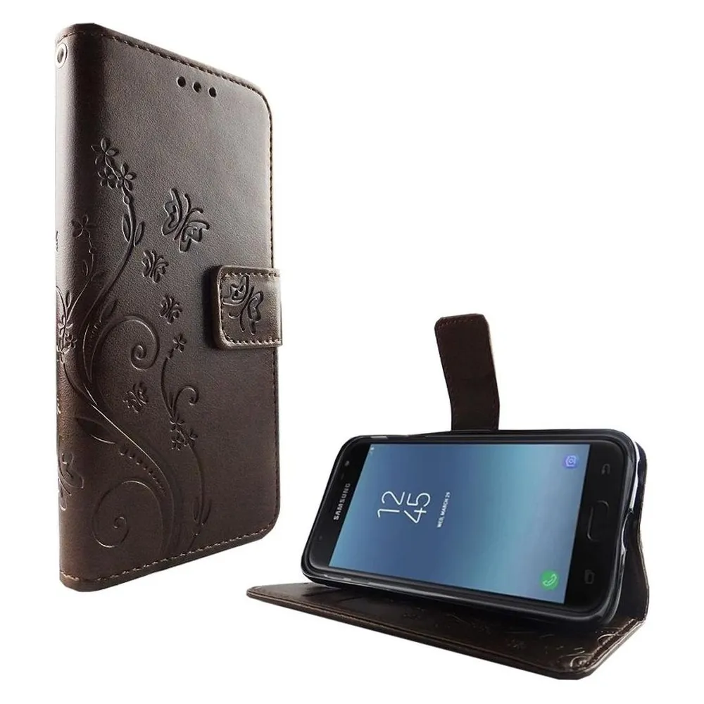 König Design Hülle Handy Schutz für Samsung Galaxy J3 (2017) Case Cover Tasche Wallet Etui (Samsung Galaxy J3 (2017))