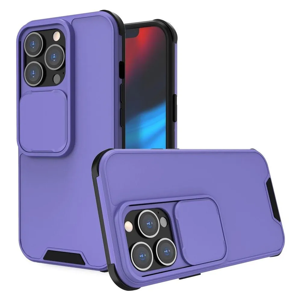 König Design Hülle Handy Schutz für Apple iPhone 13 Pro Case Cover Tasche Etui Bumper Violett (Apple iPhone 13 Pro)