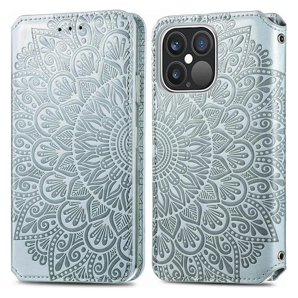 König Design Hülle Handy Schutz für Apple iPhone 13 Pro Case Cover Tasche Etuis Bumper Grau (Apple iPhone 13 Pro)
