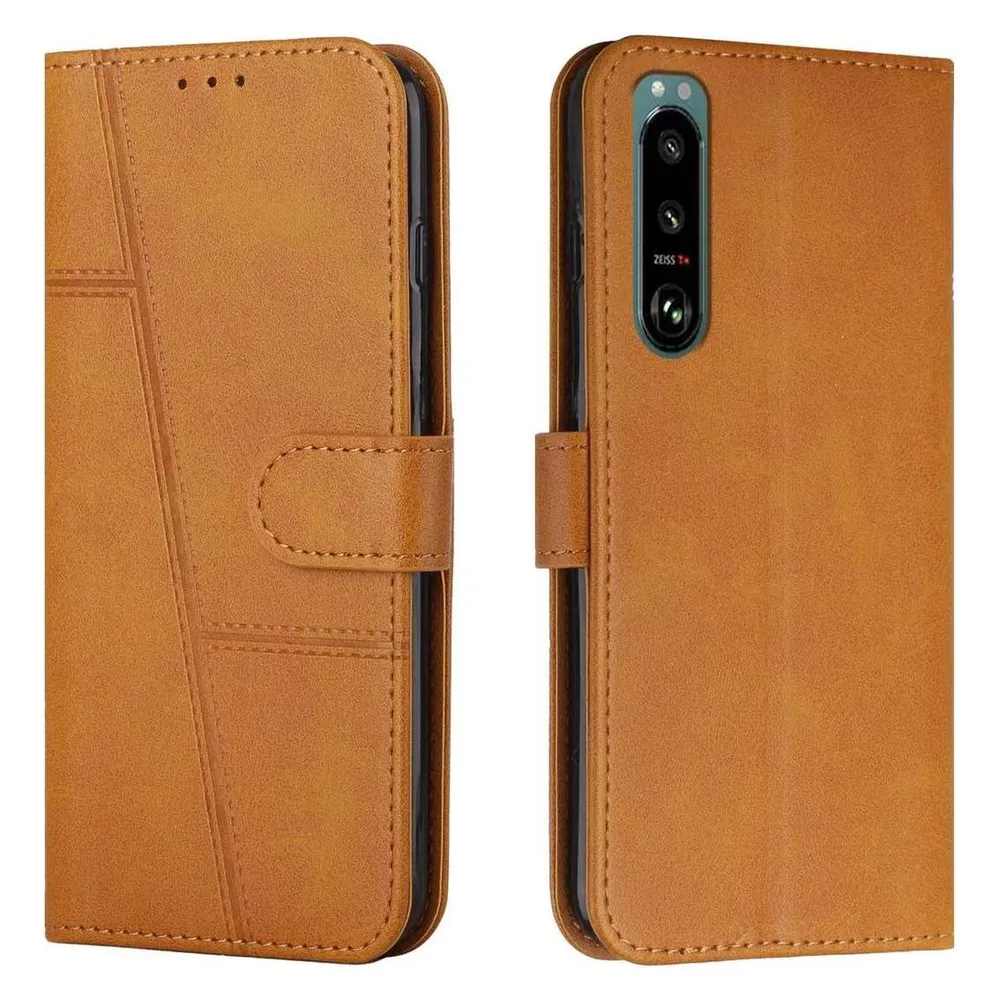 König Design Hülle Handy Schutz für Sony Xperia 5 III Case Cover Tasche Etuis Bumper Wallet (Sony Xperia 5 III)