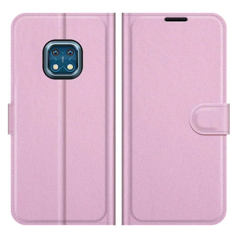 König Design Hülle Handy Schutz für Nokia XR20 Case Flip Cover Tasche Etuis Bumper Schwarz (Nokia XR20)