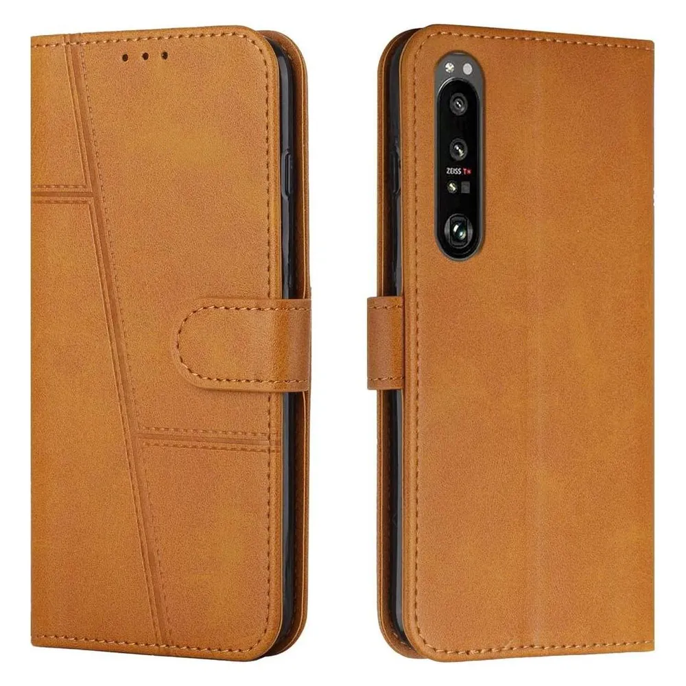 König Design Hülle Handy Schutz für Sony Xperia 1 III Case Cover Tasche Etuis Bumper Wallet (Sony Xperia 1 III)