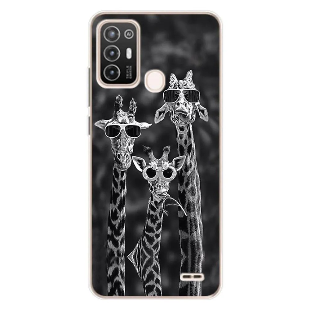 König Design Hülle Handy Schutz für ZTE Blade A52 Case Cover Tasche Bumper Etuis Backcover (ZTE Blade A52)