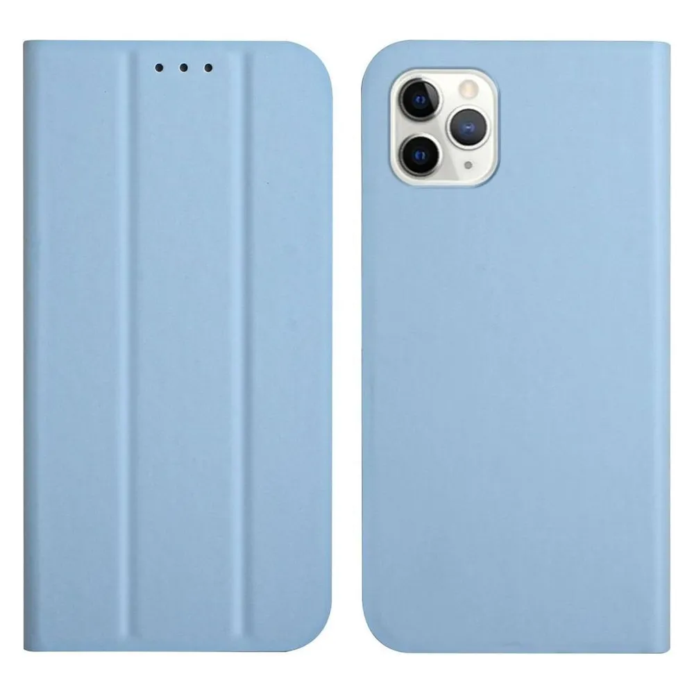 König Design Hülle Handy Schutz für Apple iPhone 13 Pro Max Case Flip Cover Tasche Etuis Blau (Apple iPhone 13 Pro Max)