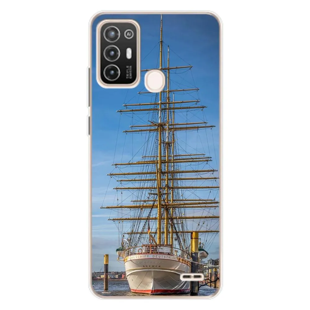 König Design Hülle Handy Schutz für ZTE Blade A52 Case Cover Tasche Bumper Etuis Backcover (ZTE Blade A52)