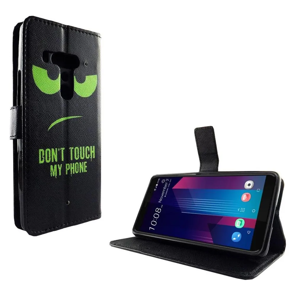 König Design Hülle Handy Schutz für HTC U12 Plus Case Cover Tasche Wallet Etui Handyhülle Neu (HTC U12+)