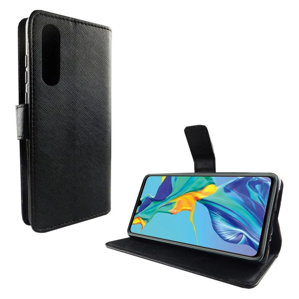 König Design Hülle Handy Schutz für Huawei P30 Case Cover Tasche Wallet Etui Handyhülle Neu (Huawei P30)