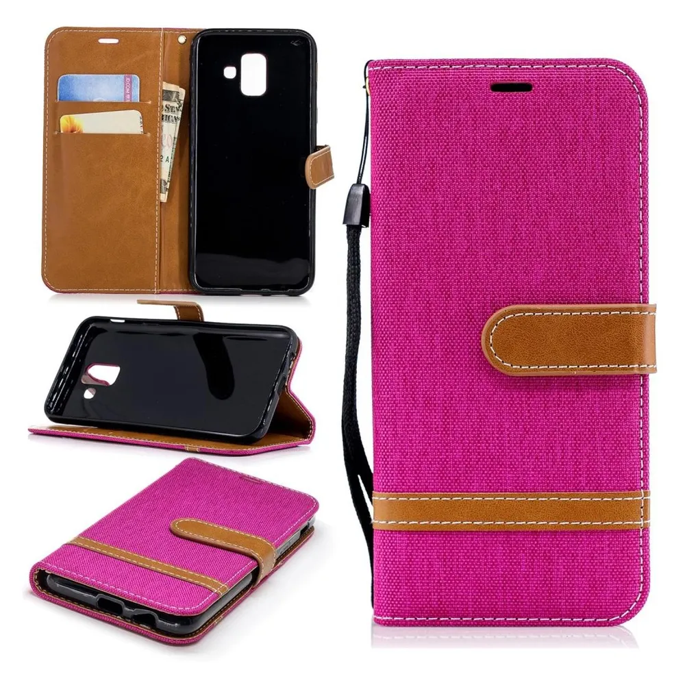 König Design Hülle Handy Schutz für Samsung Galaxy A6 (2018) Case Cover Tasche Wallet Etui (Samsung Galaxy A6 (2018))