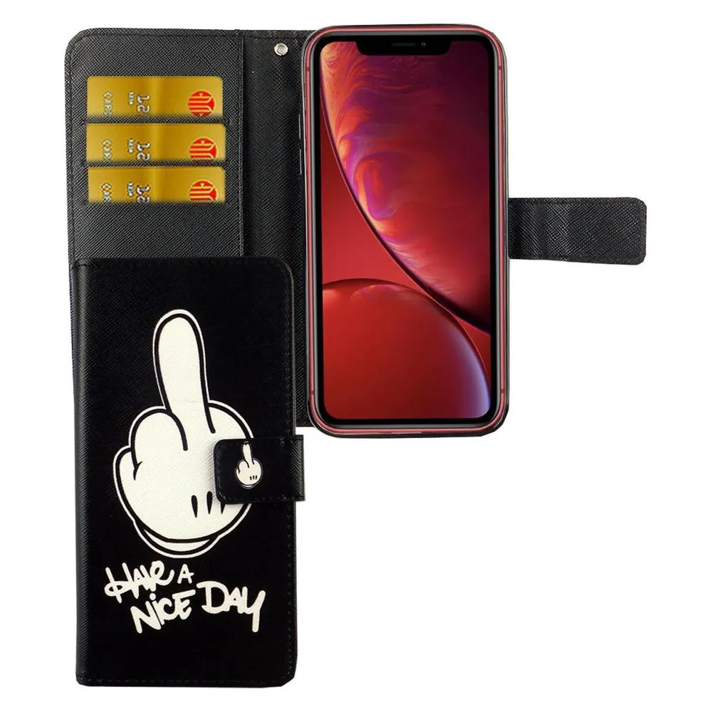 König Design Hülle Handy Schutz für Apple iPhone XR Case Cover Tasche Wallet Etui Handyhülle (Apple iPhone XR)