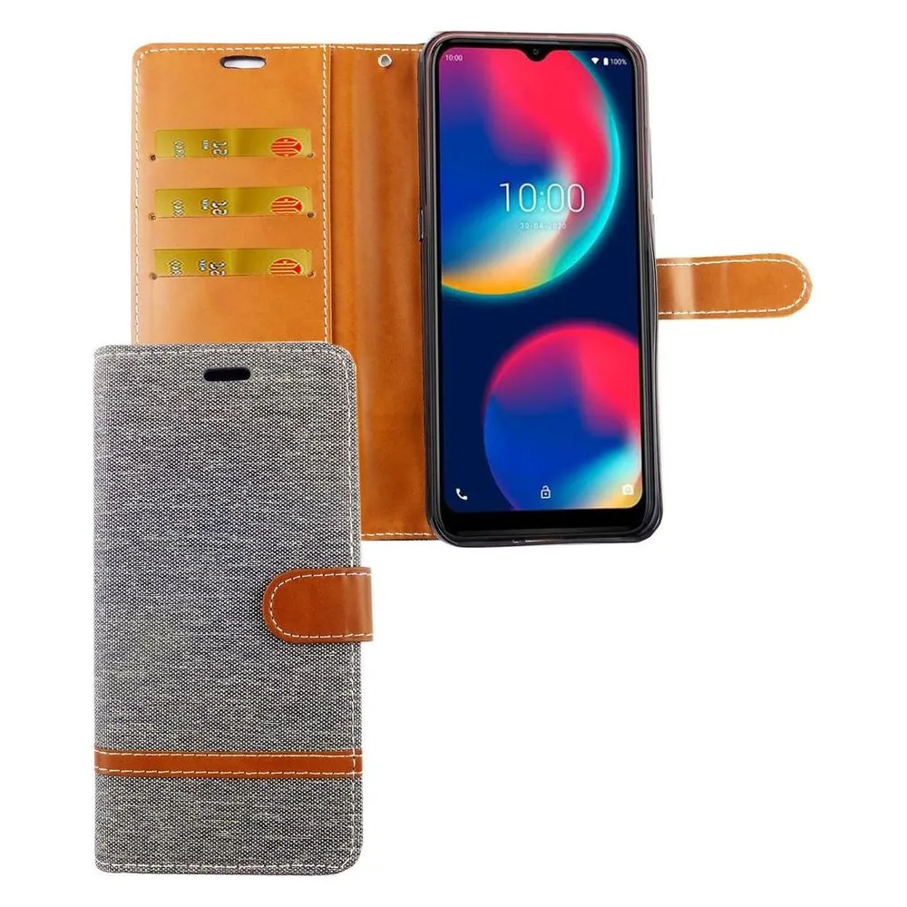 König Design Hülle Handy Schutz für Wiko View 4 Case Cover Tasche Wallet Etui Handyhülle Neu (Wiko View 4)