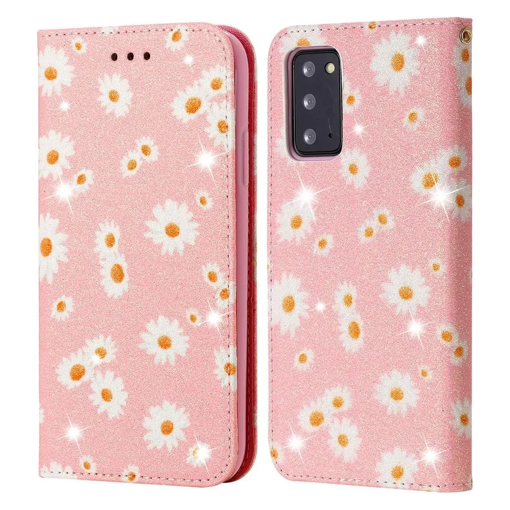 König Design Hülle Handy Schutz für Samsung Galaxy Note 20 Case Flip Cover Tasche Etuis Rosa (Samsung Galaxy Note 20)