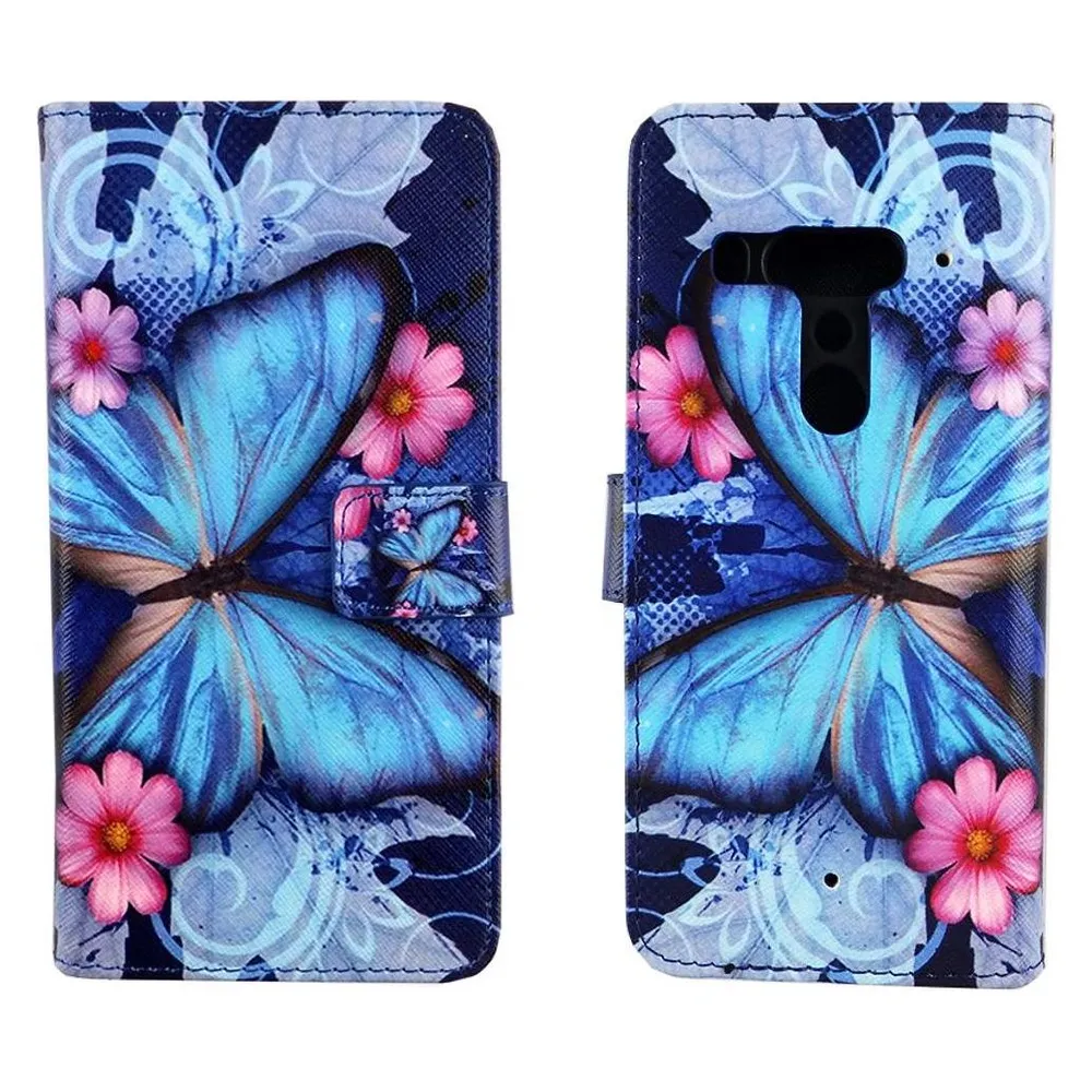 König Design Hülle Handy Schutz für HTC U12 Plus Case Cover Tasche Wallet Etui Handyhülle Neu (HTC U12+)
