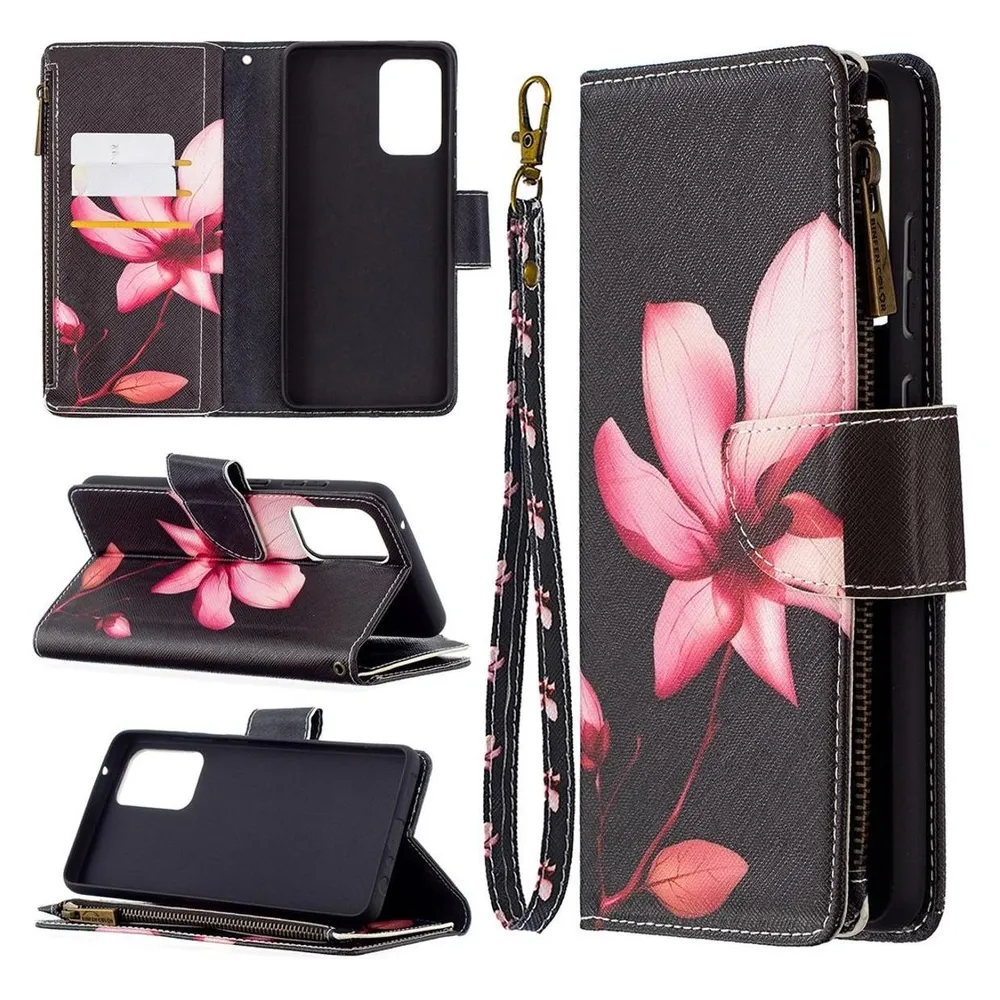 König Design Hülle Handy Schutz für Samsung Galaxy A72 5G Case Flip Cover Tasche Etui Schwarz (Samsung Galaxy A72 5G)