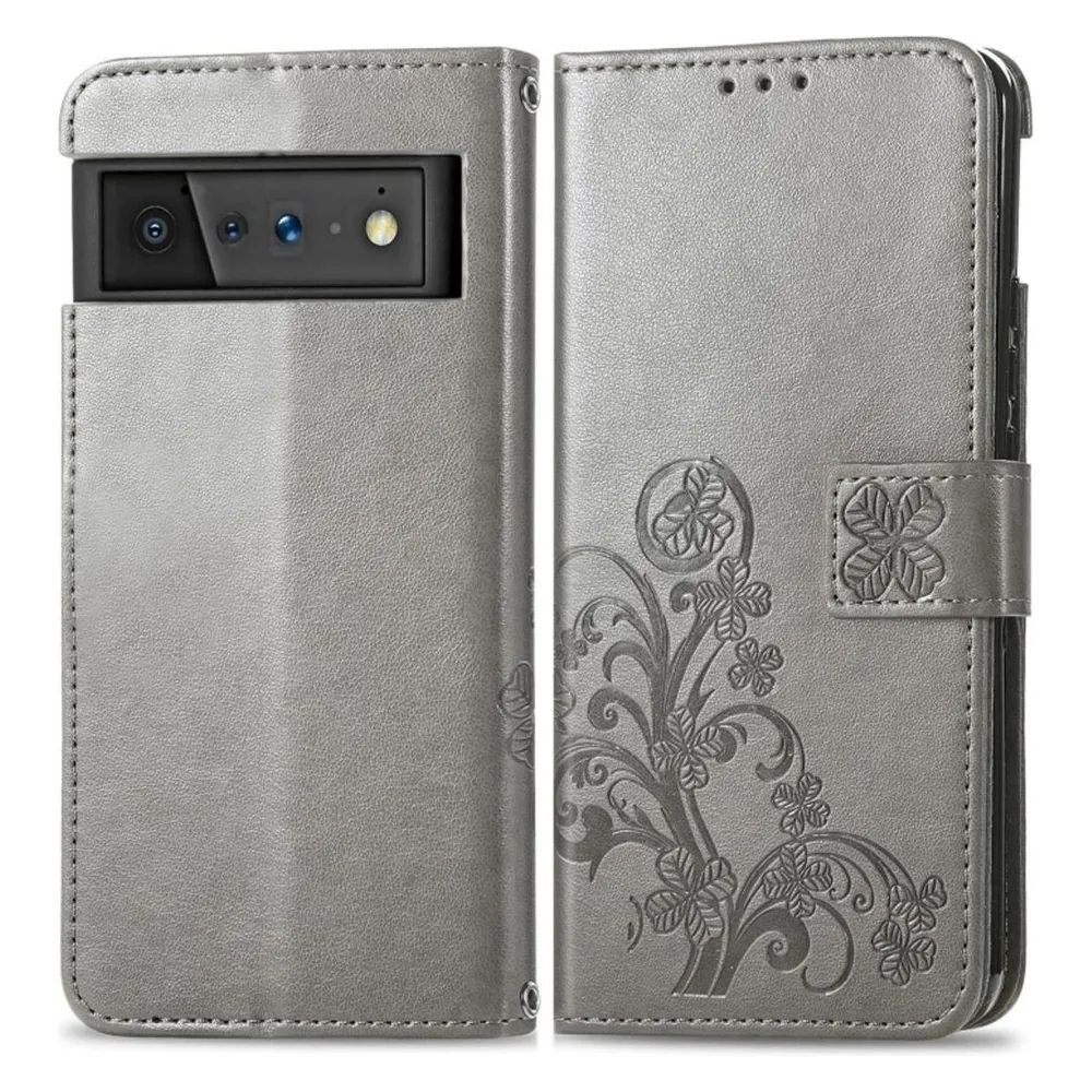 König Design Hülle Handy Schutz für Google Pixel 6 Case Flip Cover Tasche Etuis Bumper Neu (Google Pixel 6)