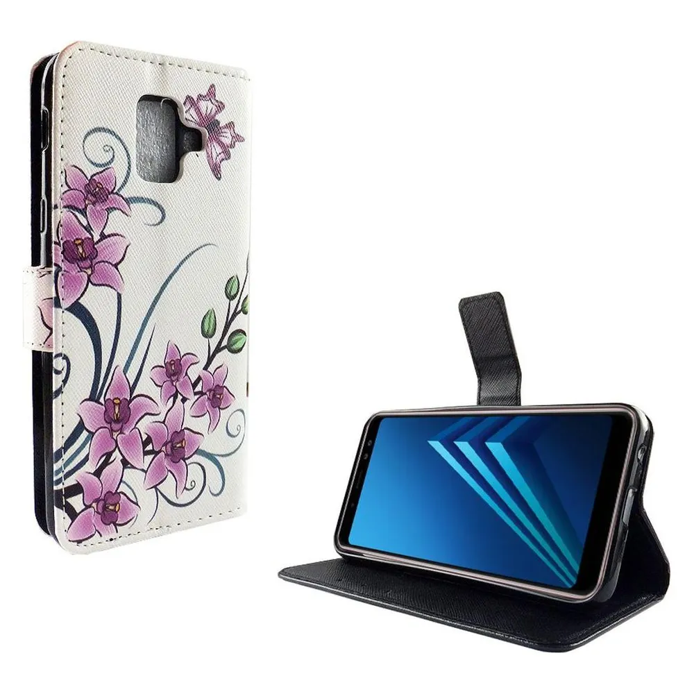 König Design Hülle Handy Schutz für Samsung Galaxy A6 (2018) Case Cover Tasche Wallet Etui (Samsung Galaxy A6 (2018))