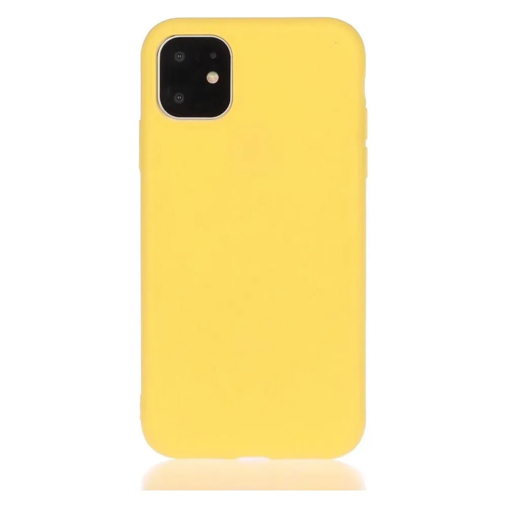 König Design Hülle Handy Schutz für Apple iPhone 13 mini Case Cover Tasche Etuis Bumper Gelb (Apple iPhone 13 mini)