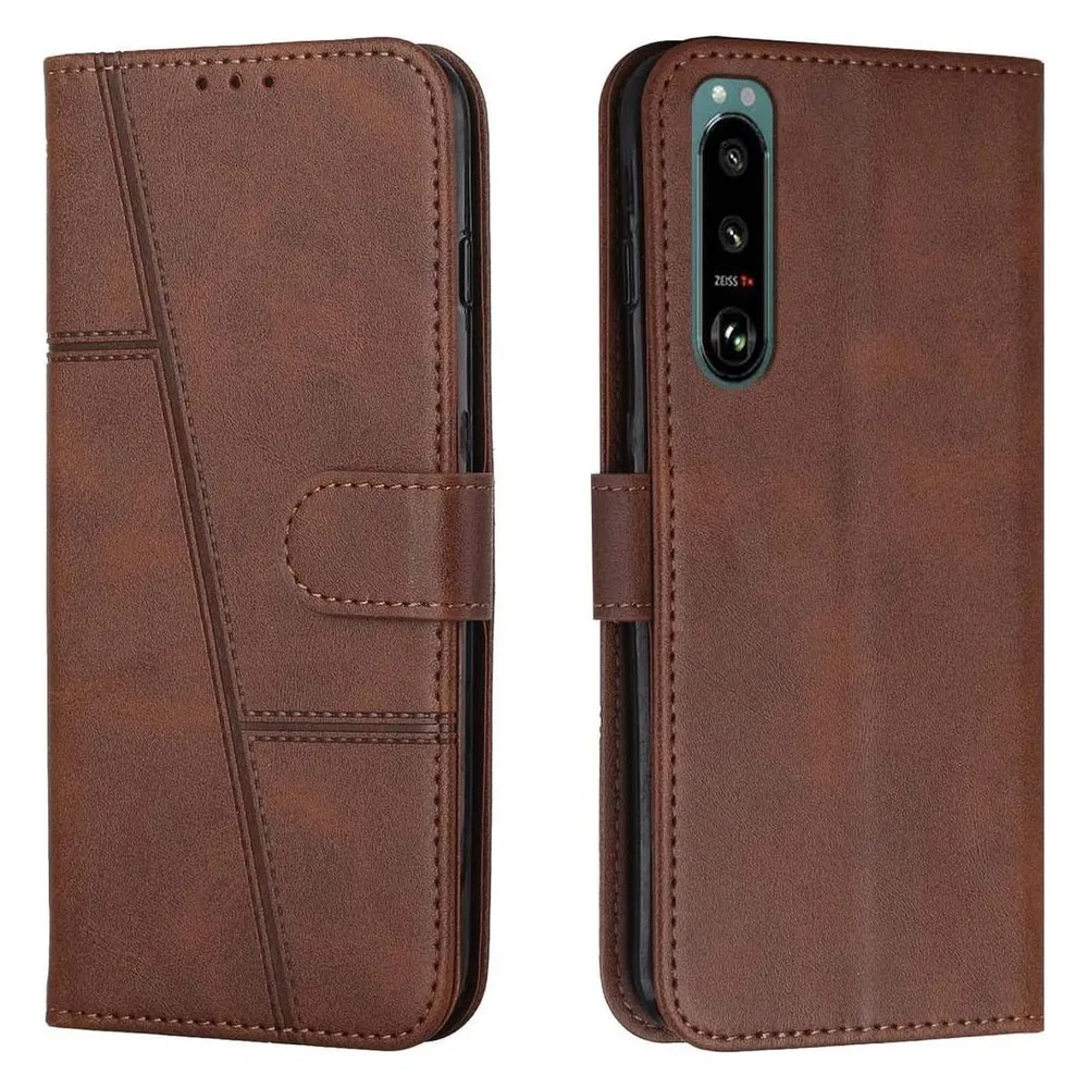 König Design Hülle Handy Schutz für Sony Xperia 5 III Case Cover Tasche Etuis Bumper Wallet (Sony Xperia 5 III)