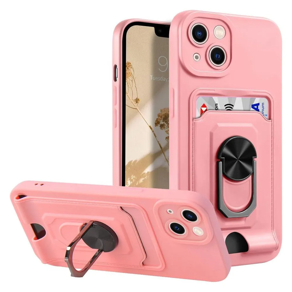 König Design Hülle Handy Schutz für Apple iPhone 14 Serie Case Cover Tasche Etuis Kartenfach (Apple iPhone 14)