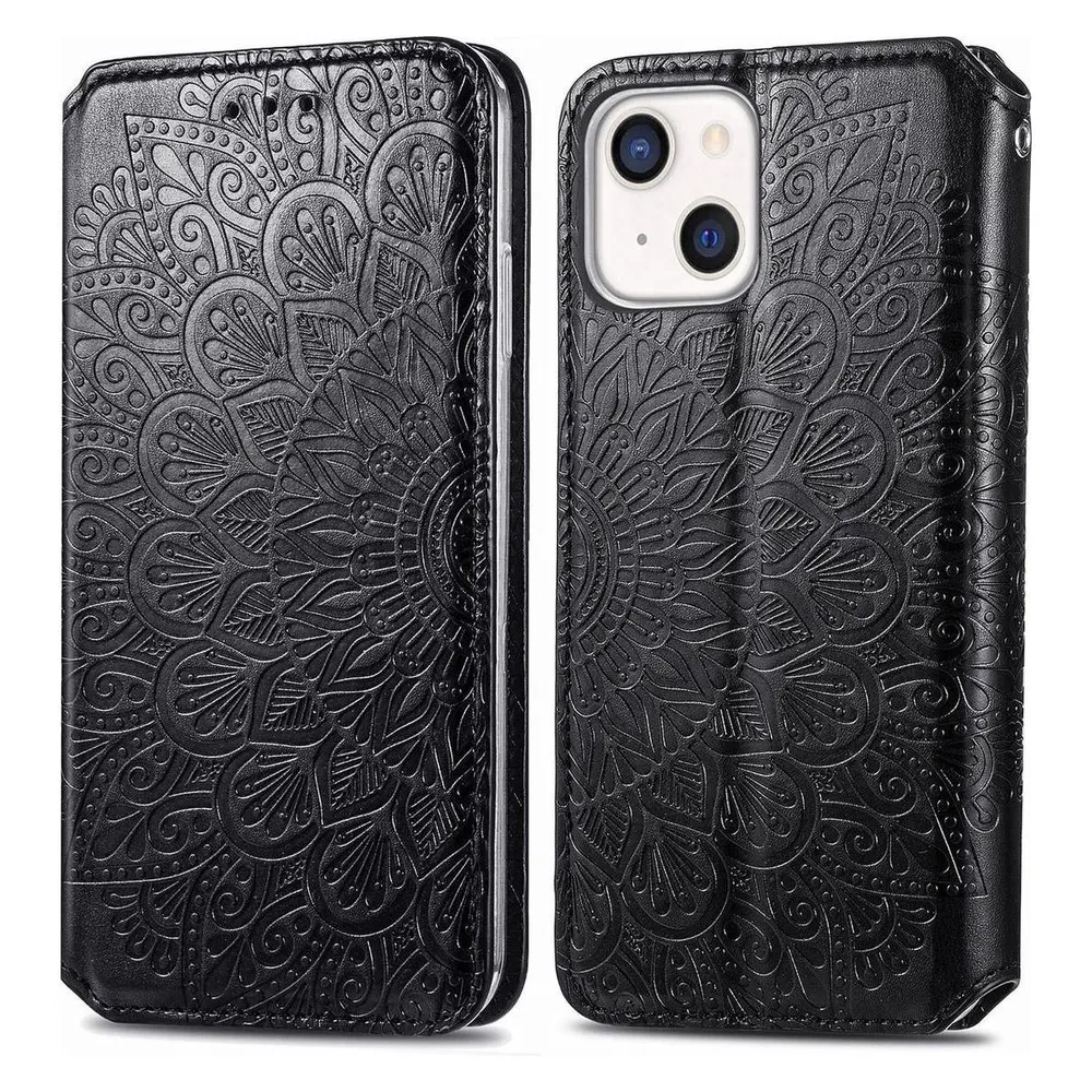 König Design Hülle Handy Schutz für Apple iPhone 13 mini Case Cover Tasche Etuis Schwarz Neu (Apple iPhone 13 mini)