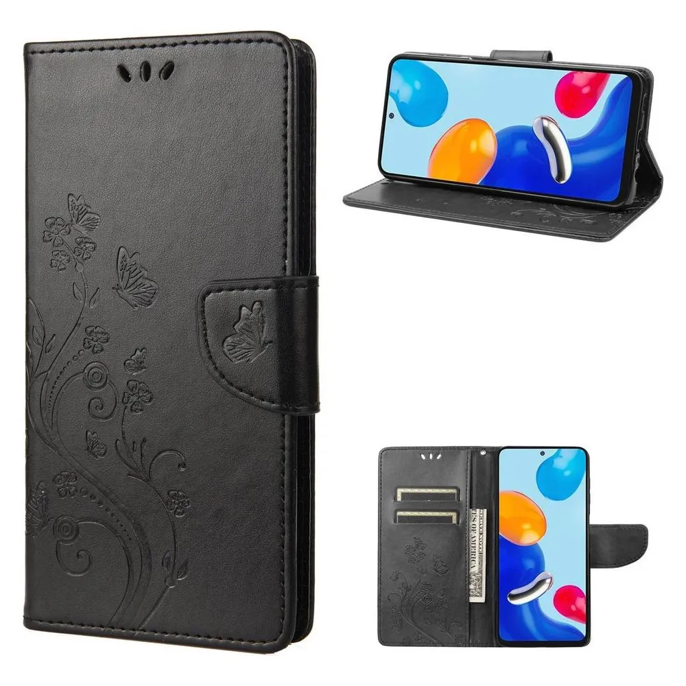 König Design Hülle Handy Schutz für Xiaomi Redmi Note 11 Case Cover Tasche Etui Bumper Wallet (Xiaomi Redmi Note 11)