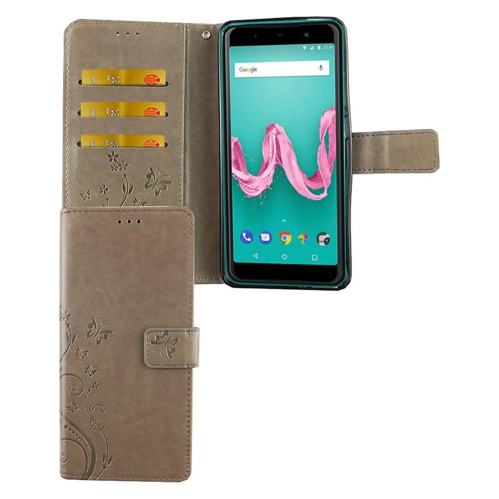 König Design Hülle Handy Schutz für Wiko Lenny 5 Case Cover Tasche Wallet Etui Handyhülle Neu (Wiko Lenny 5)