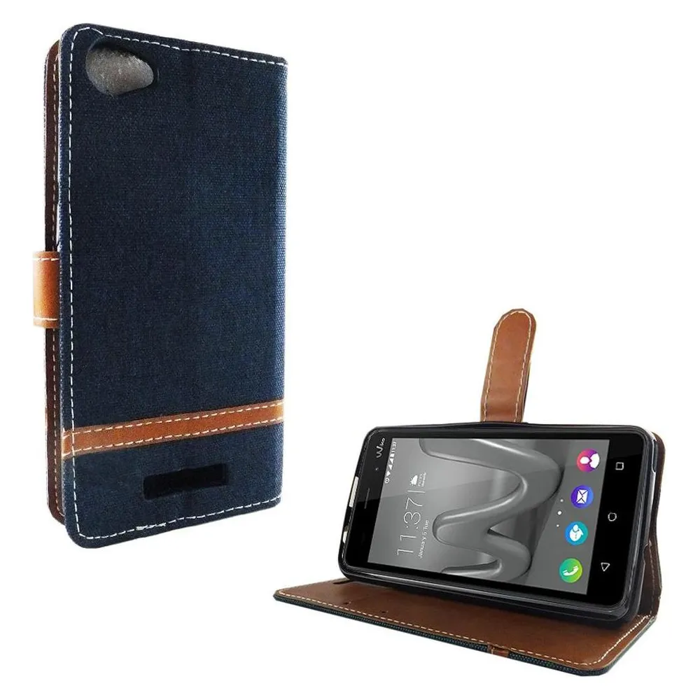König Design Hülle Handy Schutz für Wiko Jerry Max Case Cover Tasche Wallet Etui Handyhülle (Wiko Jerry Max)