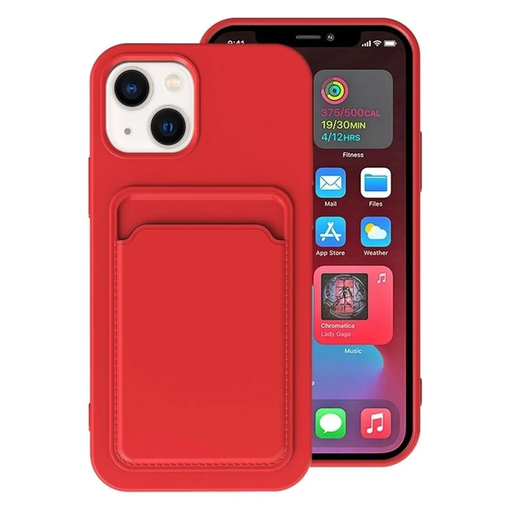 König Design Hülle Handy Schutz für Apple iPhone 14 Serie Case Cover Bumper Kartenfach Etuis (Apple iPhone 14)