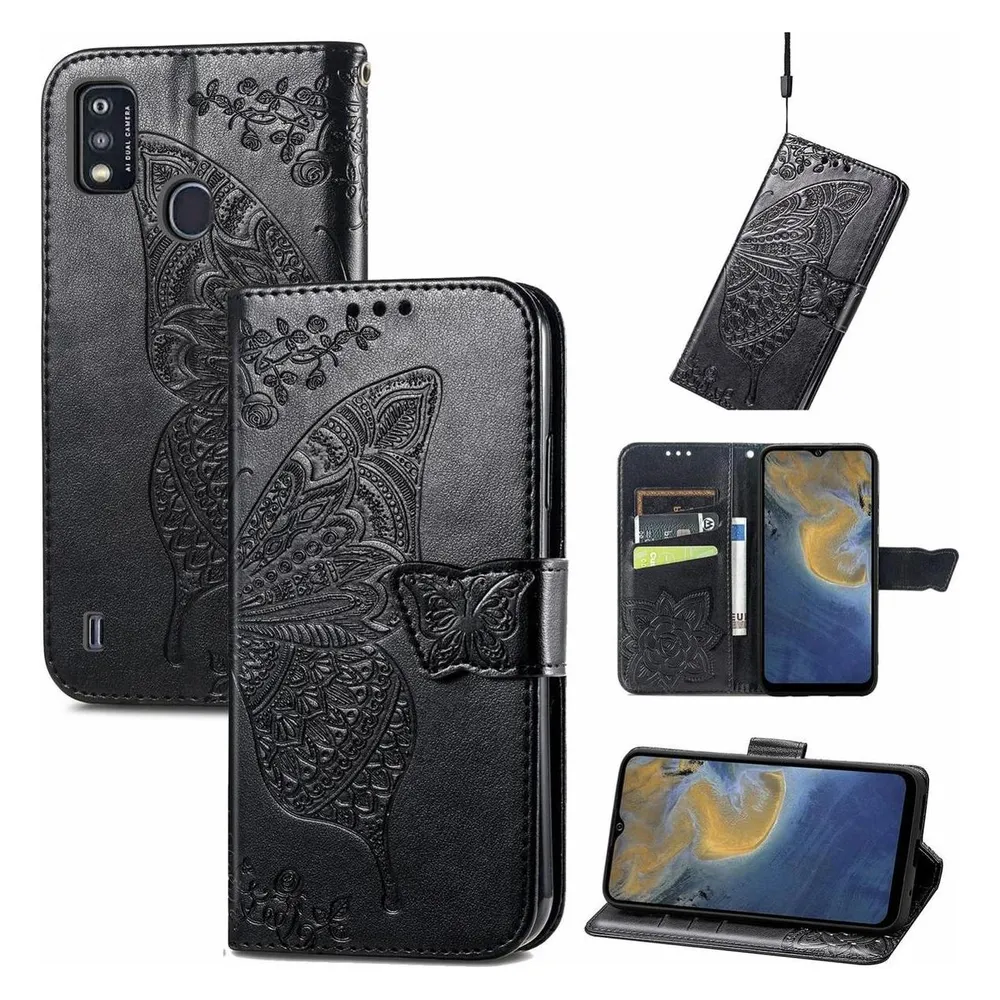 König Design Hülle Handy Schutz für ZTE Blade A51 Case Flip Cover Tasche Etuis Bumper Neu (ZTE Blade A51)