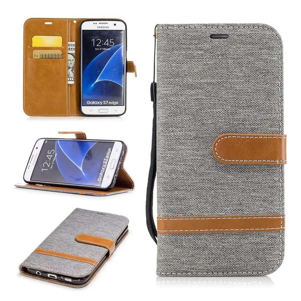 König Design Hülle Handy Schutz für Samsung Galaxy S7 Edge Case Cover Tasche Wallet Etui Neu (Samsung Galaxy S7 Edge)