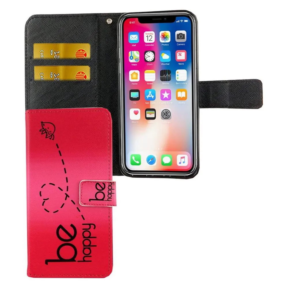 König Design Hülle Handy Schutz für Apple iPhone XS Case Cover Tasche Wallet Etui Handyhülle (Apple iPhone XS)
