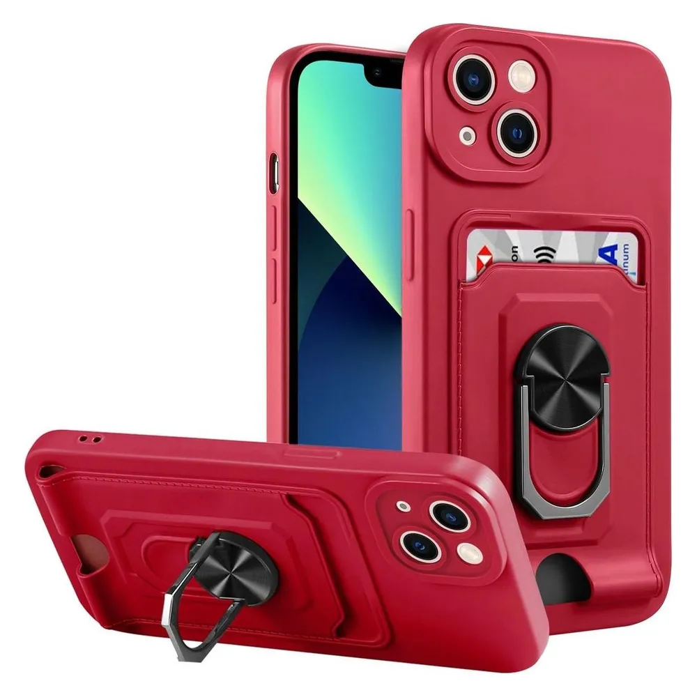 König Design Hülle Handy Schutz für Apple iPhone 14 Serie Case Cover Tasche Etuis Kartenfach (Apple iPhone 14 Plus)