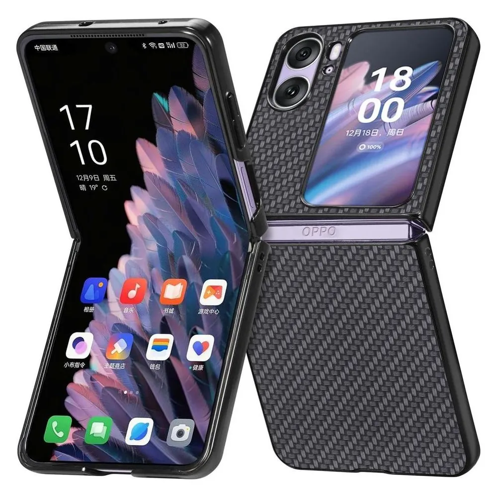 König Design Hülle Handy Schutz für OPPO Find N2 Case Cover Flip Tasche Etui Bumper Schale (Oppo Find N2 Flip)
