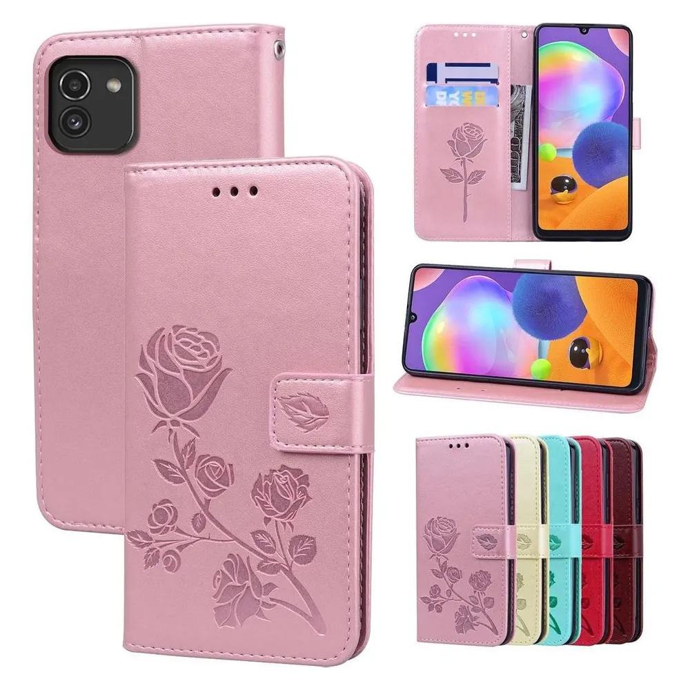 König Design Hülle Handy Schutz für Samsung Galaxy A03 Case Cover Tasche Etuis Bumper Wallet (Samsung Galaxy A03)