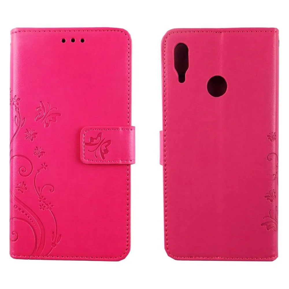 König Design Hülle Handy Schutz für Huawei P Smart 2019 Case Cover Tasche Wallet Etui Bumper (Huawei P Smart (2019))