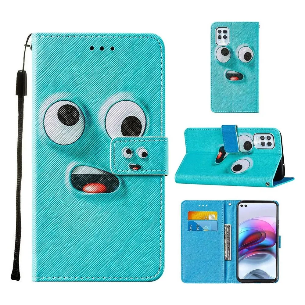 König Design Hülle Handy Schutz für Motorola Moto G100 Case Flip Cover Tasche Etuis Blau Neu (Motorola Moto G100)