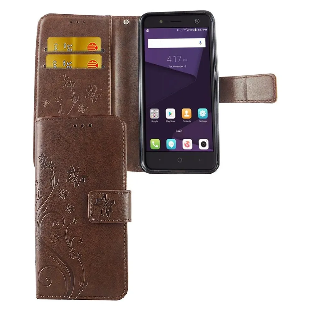 König Design Hülle Handy Schutz für ZTE Blade V8 Lite Case Cover Tasche Wallet Etui Bumper (ZTE Blade V8 Lite)