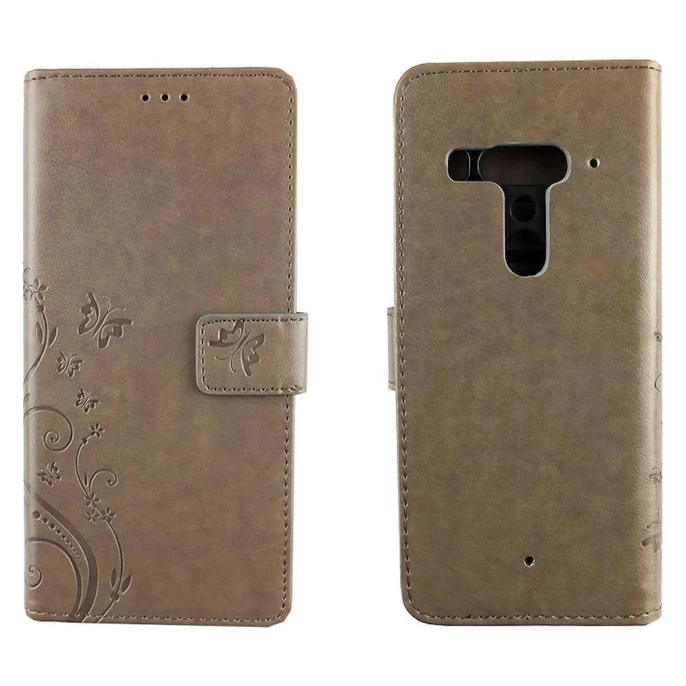 König Design Hülle Handy Schutz für HTC U12 Plus Case Cover Tasche Wallet Etui Handyhülle Neu (HTC U12+)
