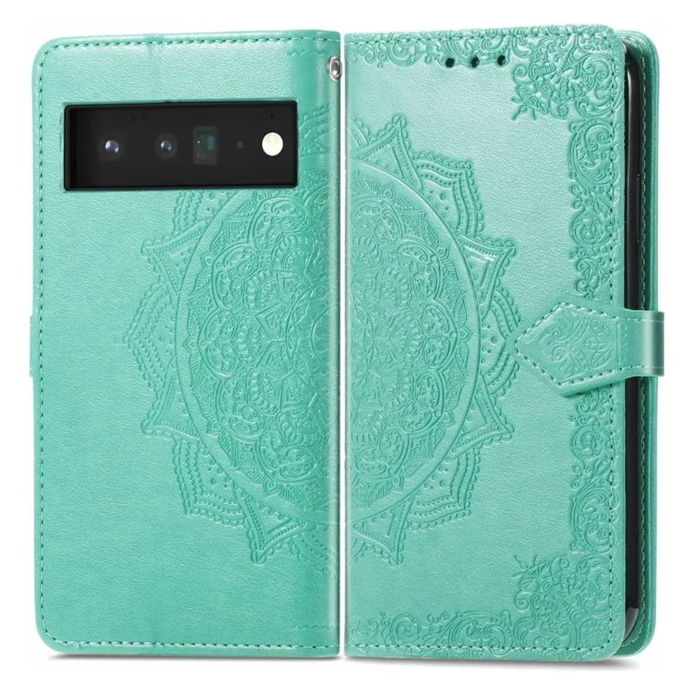 König Design Hülle Handy Schutz für Google Pixel 6 Case Flip Cover Tasche Etuis Bumper Neu (Google Pixel 6)