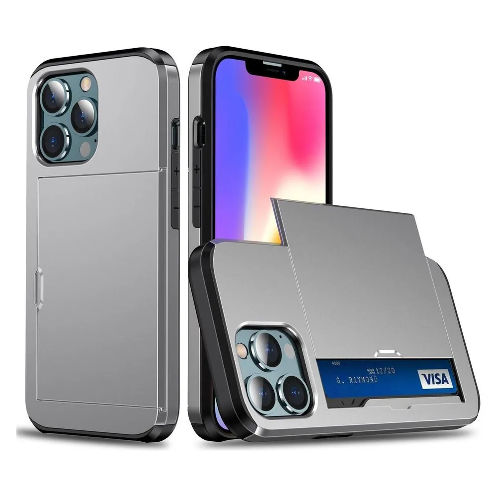 König Design Hülle Handy Schutz für Apple iPhone 13 Pro Max Case Cover Tasche Etuis Grau Neu (Apple iPhone 13 Pro Max)