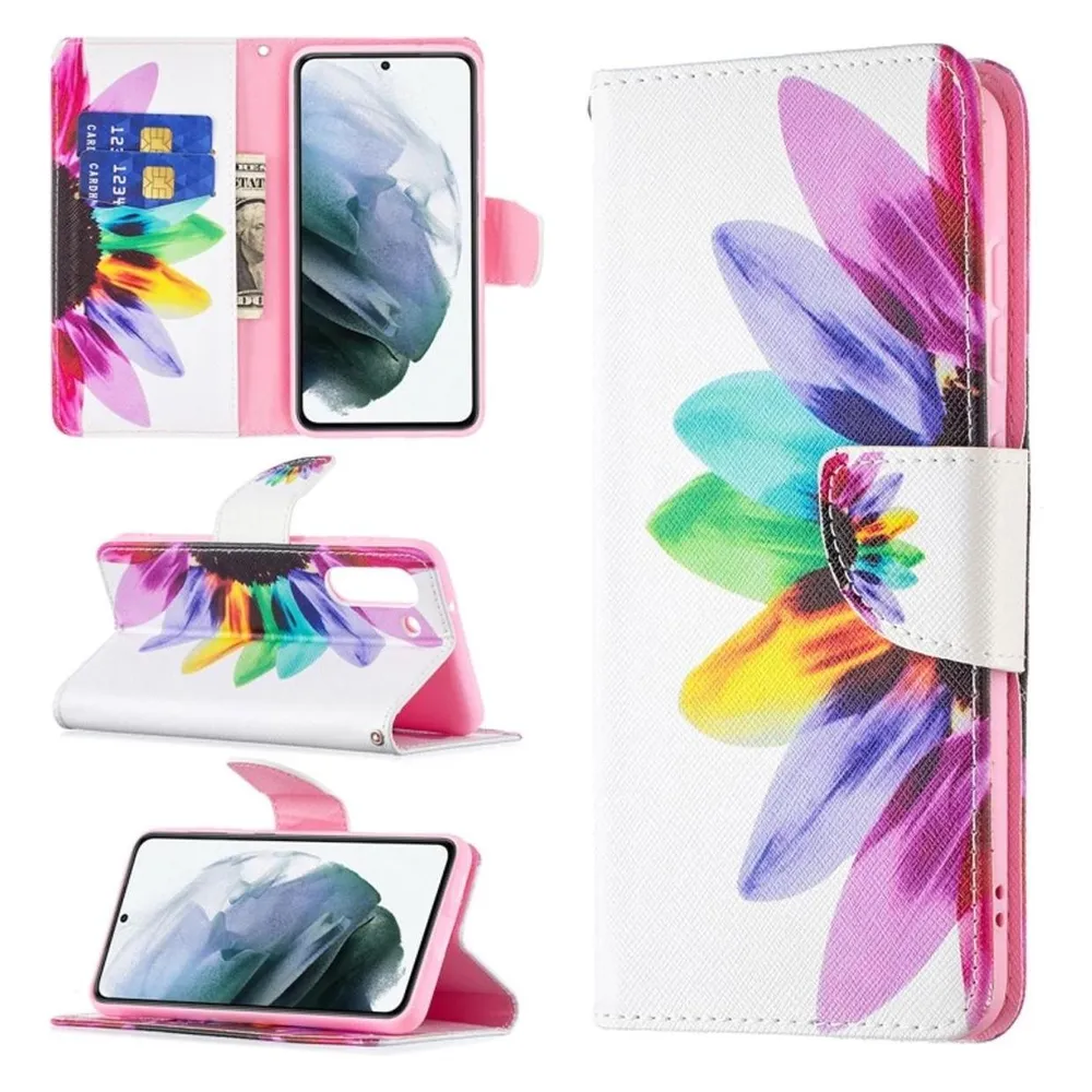 König Design Hülle Handy Schutz für Samsung Galaxy S21 FE Case Flip Cover Tasche Etui Bumper (Samsung Galaxy S21 FE)