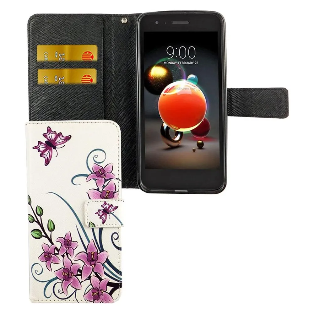 König Design Hülle Handy Schutz für LG K8 (2018) Case Cover Tasche Wallet Etui Handyhülle Neu (LG K8 2018)
